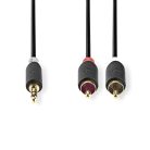Kompakt hangkábel RCA–jack átalakítással