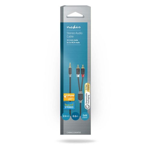 Nedis 0.5m réz audio kábel