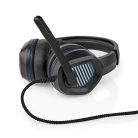 Nedis GHST410BK USB gamer headset, 7.1 térhatás, LED világítás, 2,1m kábel