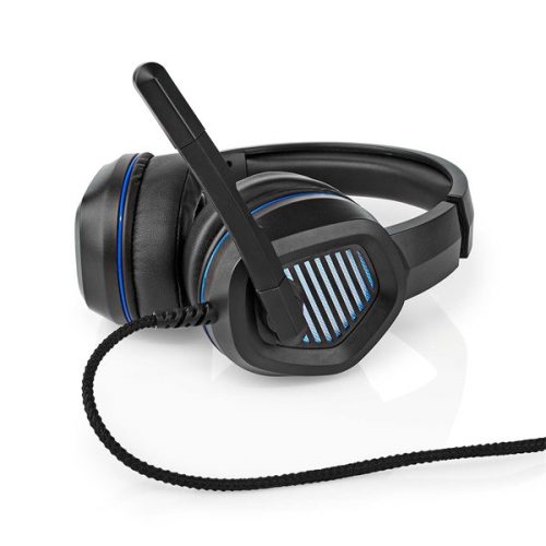 Nedis GHST410BK USB gamer headset, 7.1 térhatás, LED világítás, 2,1m kábel