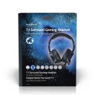 Nedis GHST410BK USB gamer headset, 7.1 térhatás, LED világítás, 2,1m kábel
