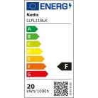 Nedis LED reflektor 20W 1620lm IP44 220V Fekete