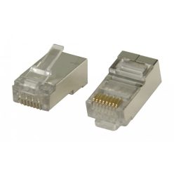   Cat5 FTP moduláris csatlakozó tömör vezetékhez | RJ45 (8P8C) - 10 db