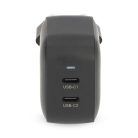Nedis 45W USB-C töltő – 2x USB-C GaN gyorstöltő Fekete