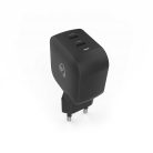 Nedis 45W USB-C töltő – 2x USB-C GaN gyorstöltő Fekete