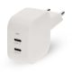 Nedis 45W USB-C töltő – 2x USB-C GaN gyorstöltő Fekete