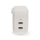 Nedis 45W USB-C töltő – 2x USB-C GaN gyorstöltő Fekete