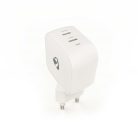 Nedis 45W USB-C töltő – 2x USB-C GaN gyorstöltő Fekete