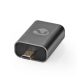 Nedis micro HDMI - HDMI adapter - 4K@60Hz - aranyozott - alumínium ház
