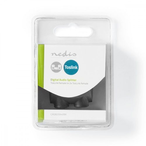 Nedis TosLink optikai elosztó (CAGB25940BK)