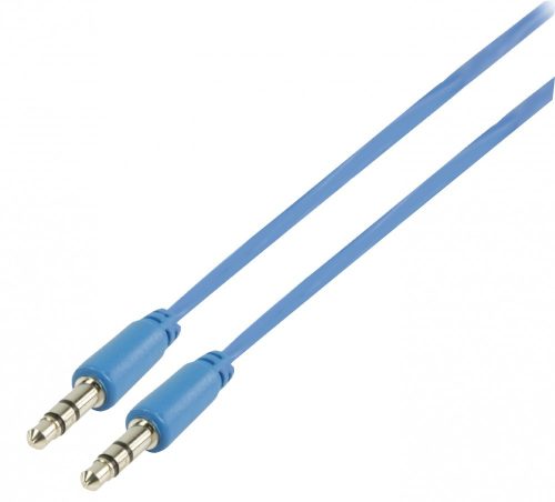 Jack audio kábel vékony dugó 1m - kék