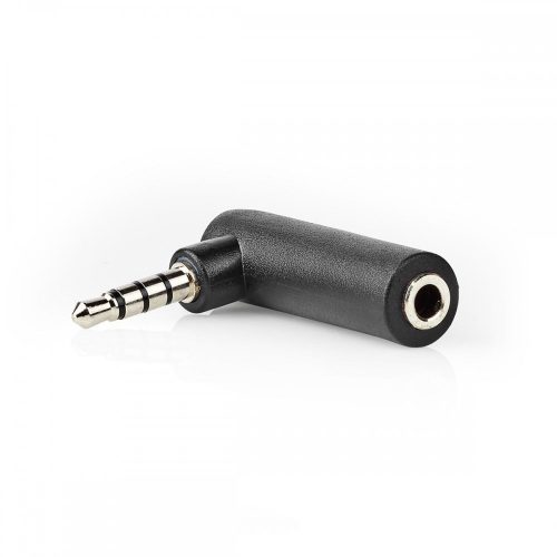 3,5 mm 4 pólusú TRRS jack 90° könyök adapter