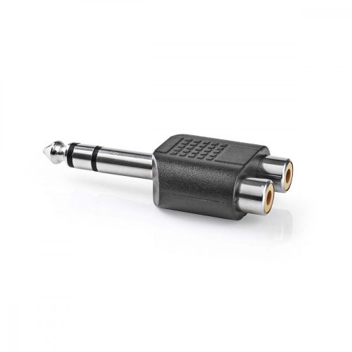6.3mm stereo jack - 2 RCA adapter