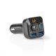 Bluetooth FM transzmitter Bass Boost - MicroSD - Pendrive - 2,4A USB töltő - Mikrofon (CATR120BK)