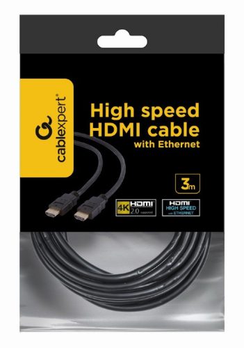 Cablexpert HDMI 2.0 kábel - UHD 4k 60Hz - 18 Gbps - 3m