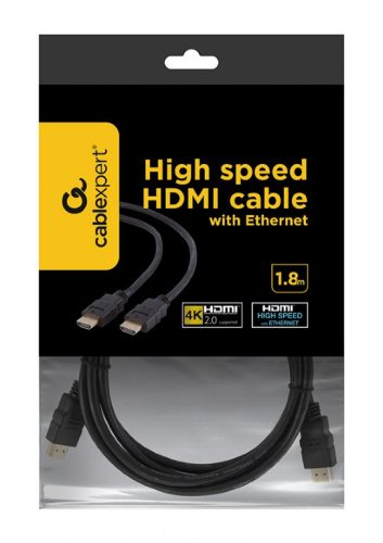 Cablexpert HDMI 2.0 kábel - UHD 4k 60Hz - 18 Gbps - 1,8m