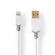 Apple Lightning - USB kábel - MFI - fehér - 12 W - 2 m 