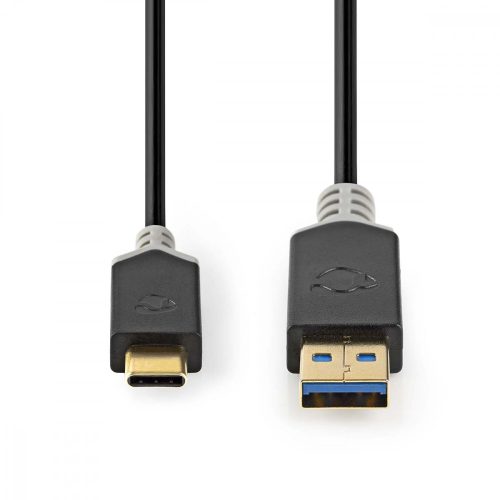 Nedis aranyozott USB-C - USB-A kábel - USB 3.2 - 1,0 m - 3 A - 5 Gbps