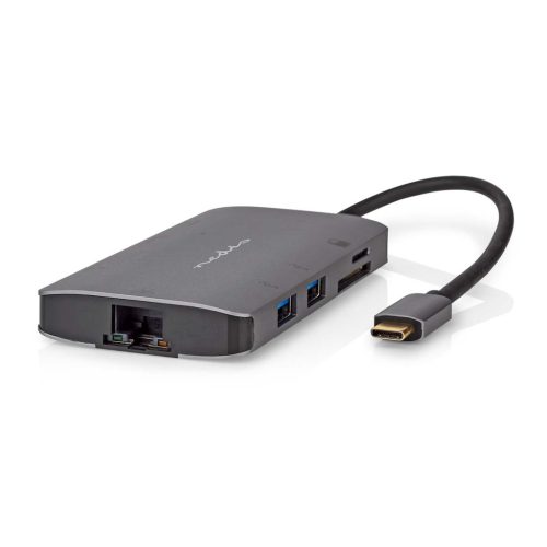 USB-C Dokkoló - HDMI - RJ45 Ethernet - 3x USB-A - USB-C - USB 3.2 - 100W - Kártyaolvasó