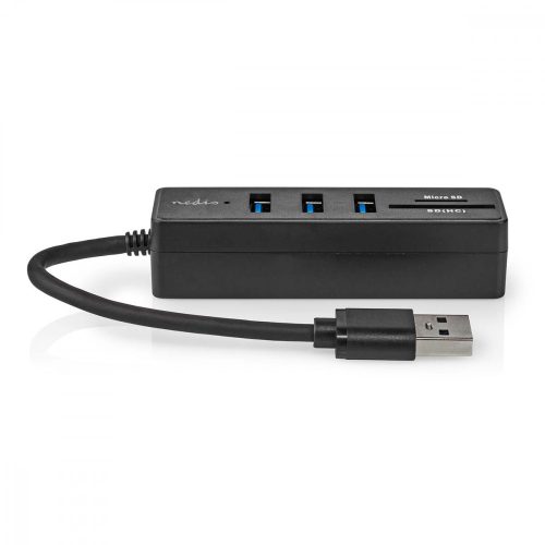 Nedis USB3.2 hub - 3 port - 5 Gbps - SD / MicroSD kártyaolvasó
