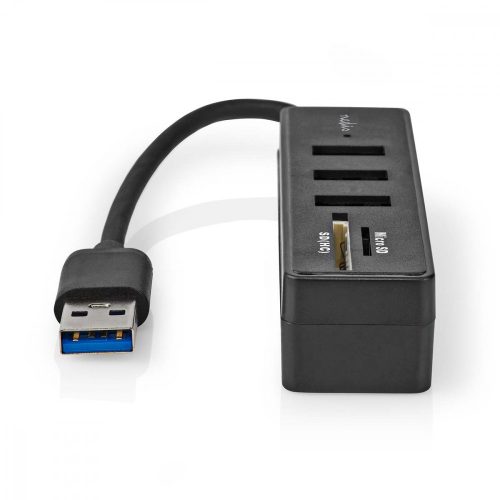 Nedis USB3.2 hub - 3 port - 5 Gbps - SD / MicroSD kártyaolvasó