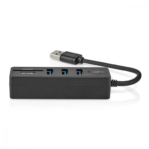 Nedis USB3.2 hub - 3 port - 5 Gbps - SD / MicroSD kártyaolvasó