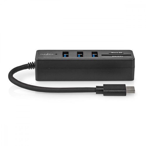 Nedis USB-C hub kártyaolvasóval - USB3.2 - 3x USB-A port - 5 Gbps