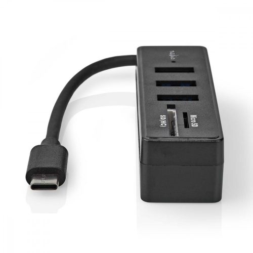 Nedis USB-C hub kártyaolvasóval - USB3.2 - 3x USB-A port - 5 Gbps