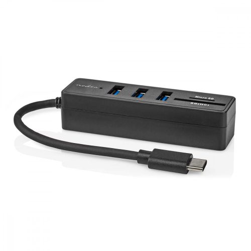 Nedis USB-C hub kártyaolvasóval - USB3.2 - 3x USB-A port - 5 Gbps