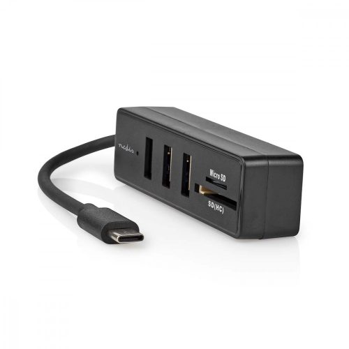 Nedis USB-C hub kártyaolvasóval - USB3.2 - 3x USB-A port - 5 Gbps