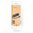 Nedis USB-C hub kártyaolvasóval - USB3.2 - 3x USB-A port - 5 Gbps