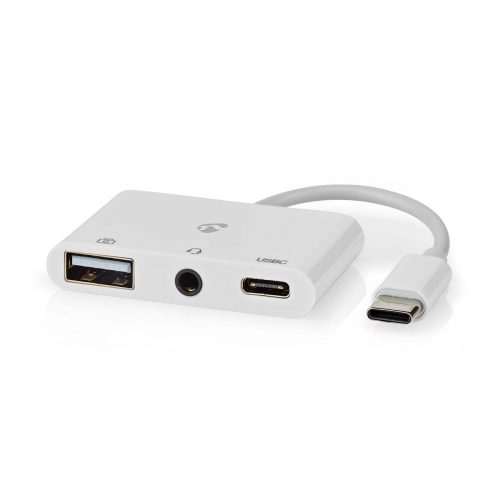 USB- C Dokkoló 3.5mm jack audio porttal - USB-A - USB-C - USB2.0