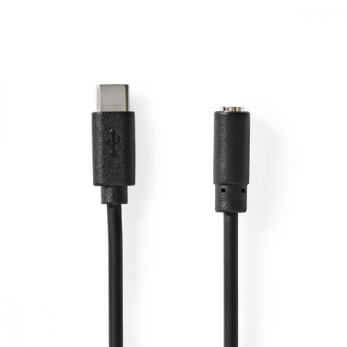 Nedis USB-C jack Kábel -  3.5mm jack aljzat / USB-C dugó - 1m