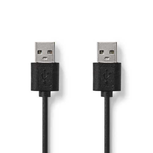 USB-A kábel - Fekete - 2m