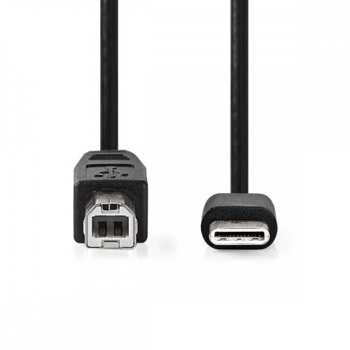 USB-C - USB-B kábel - Nyomtatókábel - 1 m