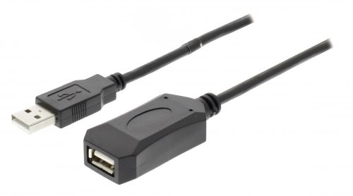 Aktív USB 2.0 Hosszabbító kábel | USB A Dugó / A Aljzat | 10 m