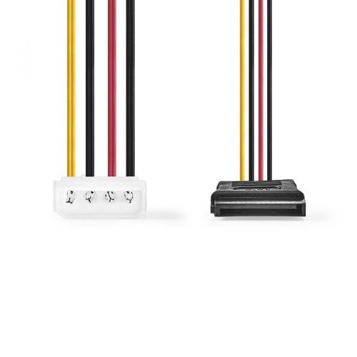 Molex - 2x SATA elosztó kábel