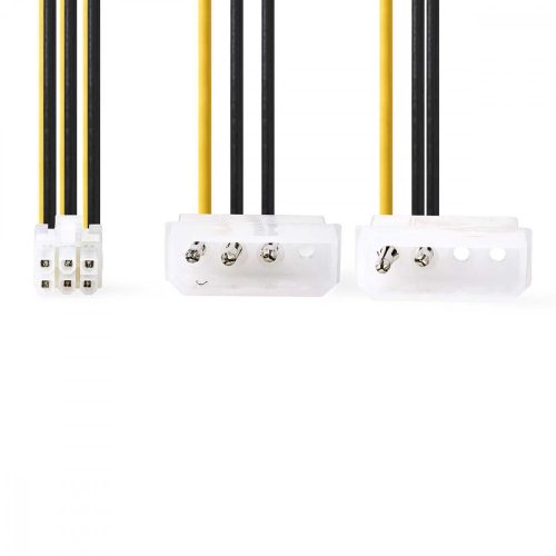 PCI express - 2x Molex tápelosztó - 0,15 m (CCGP74210VA015)