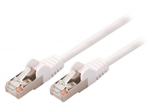 SFTP | SF/UTP Cat 5e Hálózati Kábel fehér - 1,5 m