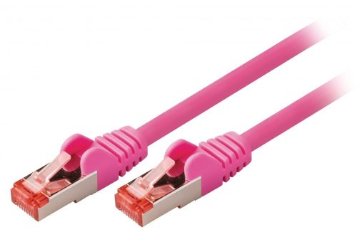 S/FTP Cat 6 patch Kábel | S/FTP | LSZH | 1 m | Rózsaszín