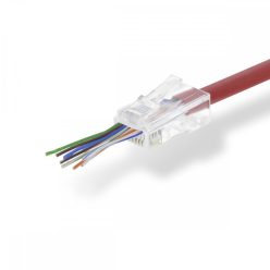   RJ45 - 8P8C csatlakozó - Átmenő Pass Through - Sodrott Cat5 UTP vezetékhez | 10 db