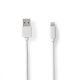 Nedis Apple Lightning kábel - MFI - Fehér - 1 m