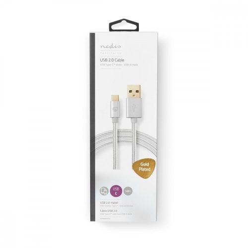 Nedis Prémium USB-C kábel | USB-C - USB-A | 1,0 m (CCTB60600AL10)