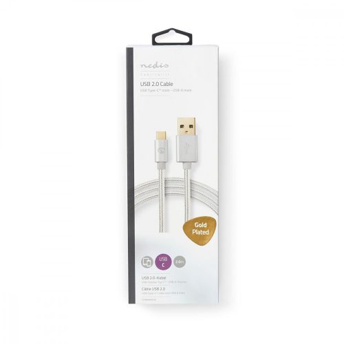 Nedis Prémium USB-C kábel | USB-C - USB-A | 2,0 m (CCTB60600AL20)