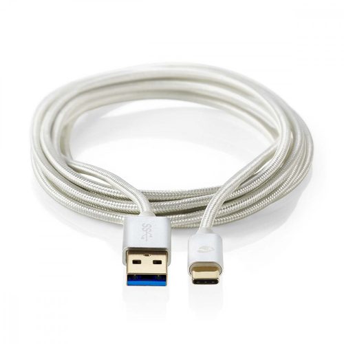 Nedis USB-C - USB-A kábel - USB 3.1 - 1,0 m - Alumínium