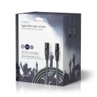 Nedis DMX kábel 110 ohm | XLR Dugó - XLR Aljzat | 20 m (COTG15012GY200)