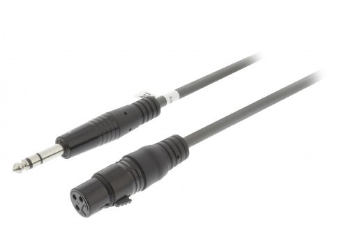 Nedis 6,3mm jack - XLR kábel - Szimmetrikus - 1,5 m (COTH15110GY15)