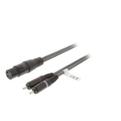   Nedis XLR - RCA kábel | XLR aljzat / RCA dugó - 1,5 m (COTH15220GY15)