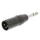 Nedis sztereó 6,3mm jack - XLR dugó adapter (COTP15943BK)