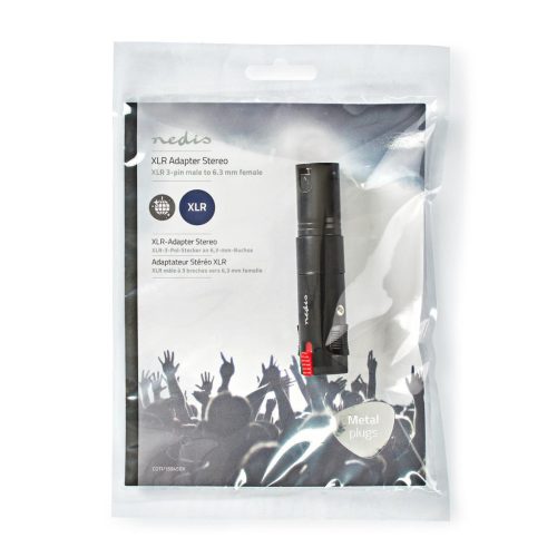 Nedis XLR dugó - 6.3mm jack alj átalakító